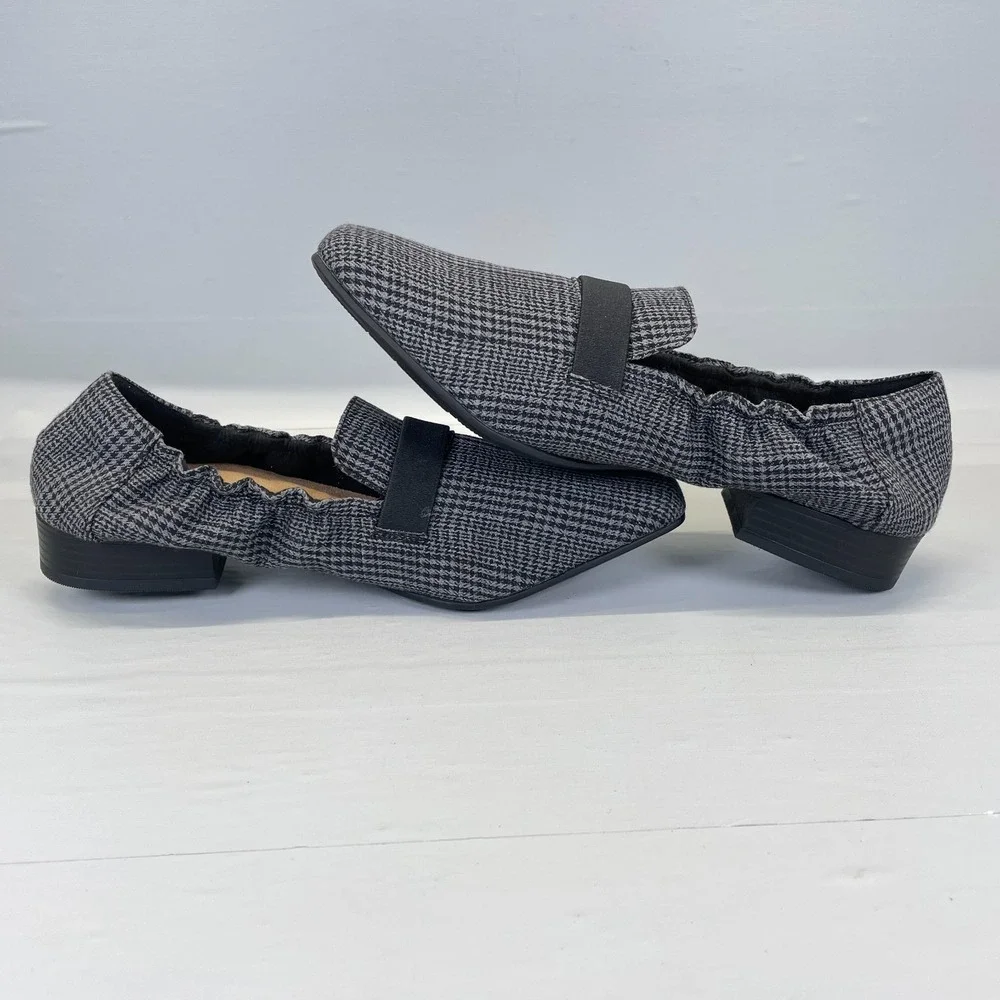 Clarks Tilmont Eve Shoes Womens Size 11 M Black Interest Textile Comfort Loafers